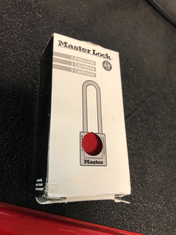 Photo 2 of Master Lock 410KARED Lockout Tagout Safety Padlock with Key, Keyed-Alike