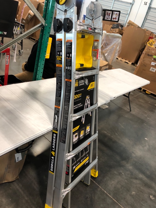 Photo 2 of 22 FT. REACH MPXA ALUMINUM MULTI-POSITION LADDER, 300 LBS. LOAD CAPACITY