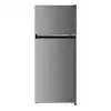 Photo 1 of 18.5 in. W, 4.5 cu. ft. 2-Door Mini Refrigerator, with Freezer in Platinum Steel