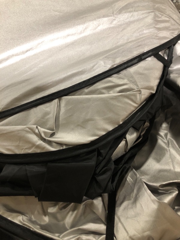 Photo 1 of Foldable 2 Piece RV Car Windshield Sun Shade Cover, Auto Sun Shield Heat Protector for Front Window, Car Sunscreen UV Reflector Protect Dashboard Seat from Fade and Crack, Jumbo XXL 50x42 inches XL (50"X41")