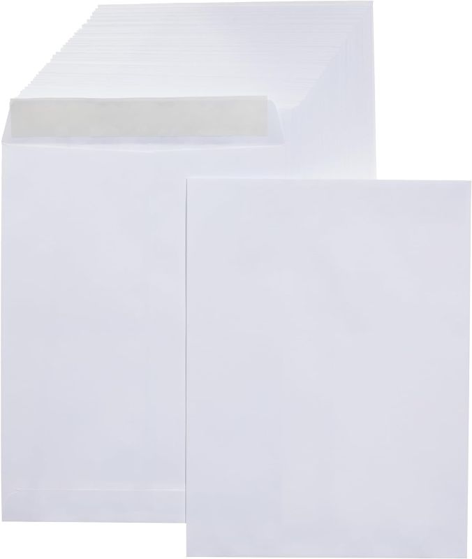 Photo 1 of Catalog Mailing Envelopes, Peel & Seal, 9x12 Inch, White, 250-Pack