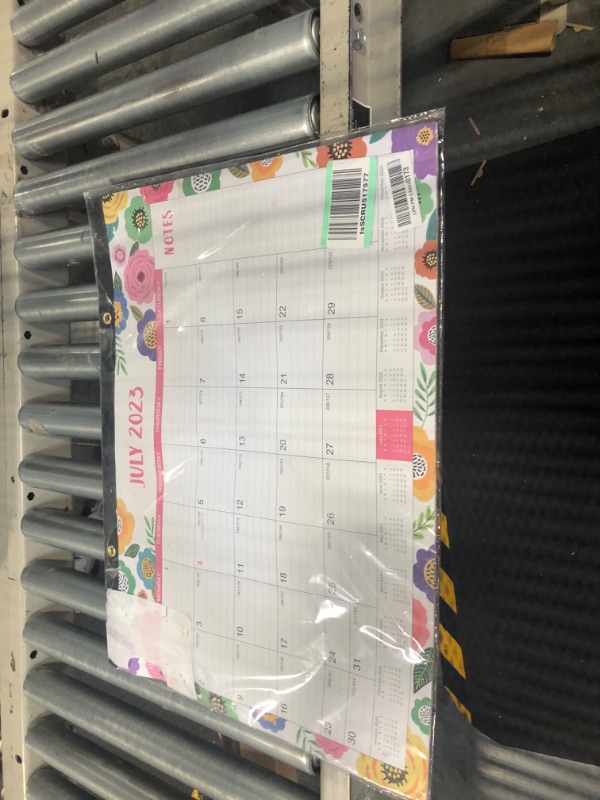 Photo 2 of Large Desk Calendar 2023 - 2023 Desk Calendar, 12 Monthly Large Desk/Wall Calendar 2-in-1, 22" x 17", JAN. 2023 - DEC.2023, Thick Paper with Corner Protectors, Large Ruled Blocks - Colorful Floral