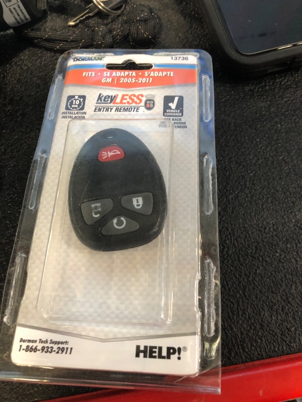 Photo 2 of Dorman 13736 Keyless Entry Remote 4 Button Compatible with Select Models (OE FIX)