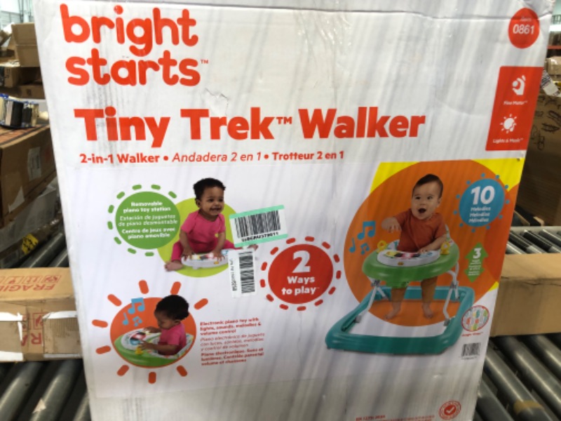 Photo 1 of Bright Starts Tiny Trek Walker - Jungle Vines, 2-in-1 Walker, Easy-Fold Frame for Storage, Ages 6-12 Months