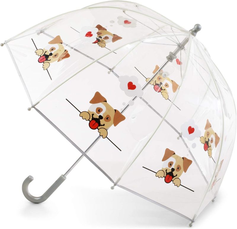 Photo 1 of RONIARE Kids Umbrella Clear Bubble Umbrellas for Rain,Safety Dome Windproof Umbrella for Kid Girls and Boys