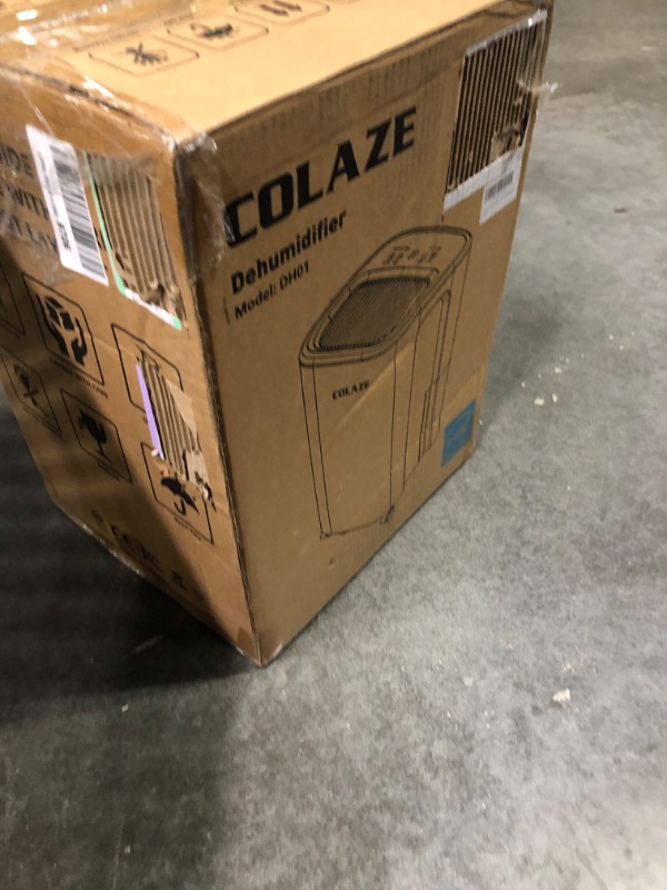 Photo 1 of 2500 Sq. Ft 30 Pint Dehumidifier, COLAZE DH01 Energy Star Dehumidifiers with Drain Hose for Home Basement Bedroom Bathroom, Auto Defrost & Overflow Protection & Timer & Drying Function with 0.66 Gal Water Tank 2500 sq.ft