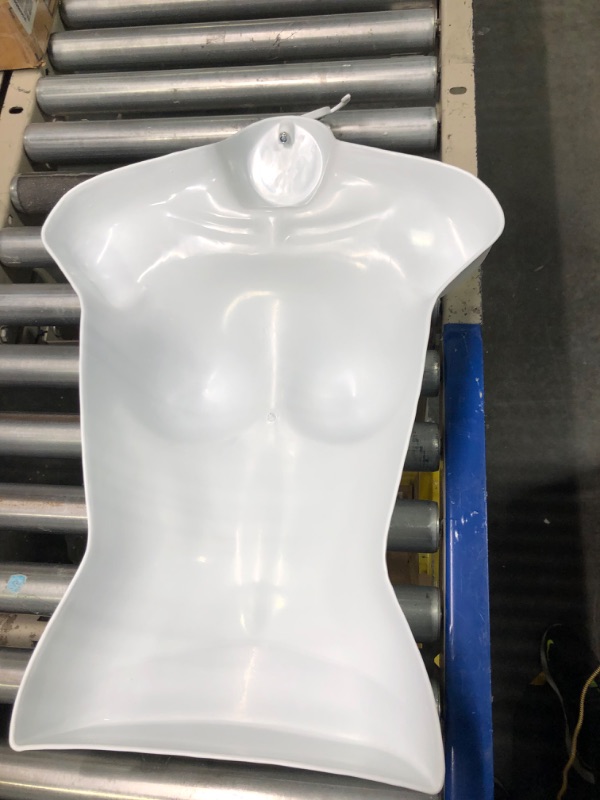 Photo 4 of White Female Hollow Back Mannequin Torso Set & Hanging Hook, S-M Sizes (1 Pack, White) 1 Pack White