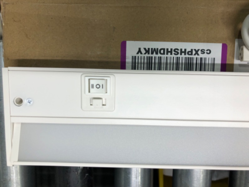 Photo 1 of 24 Inch Led Under Cabinet Light Hardwired, 14 Watt Dimmable Linkable Undercabinet Lighting Plug in, 3000K/4000K/5000K Selectable Under Counter Lights for Kitchen, ETL Listed and Energy Star (White) 24 Inch White