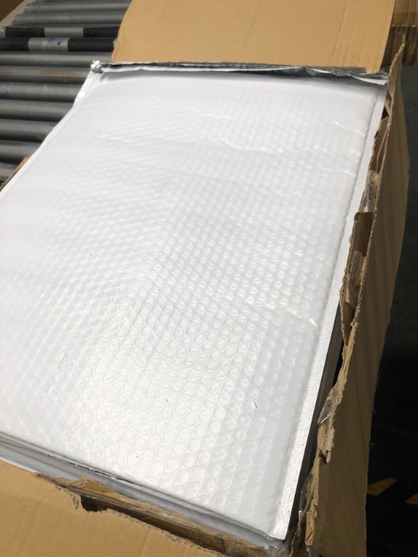 Photo 3 of Sales4Less #7 Poly Bubble Mailers 14.25X20 Inches Shipping Padded Envelopes Self Seal Waterproof Cushioned Mailer 50 Pack, PBMVR_14.25X20-50, white #7 14.25X20