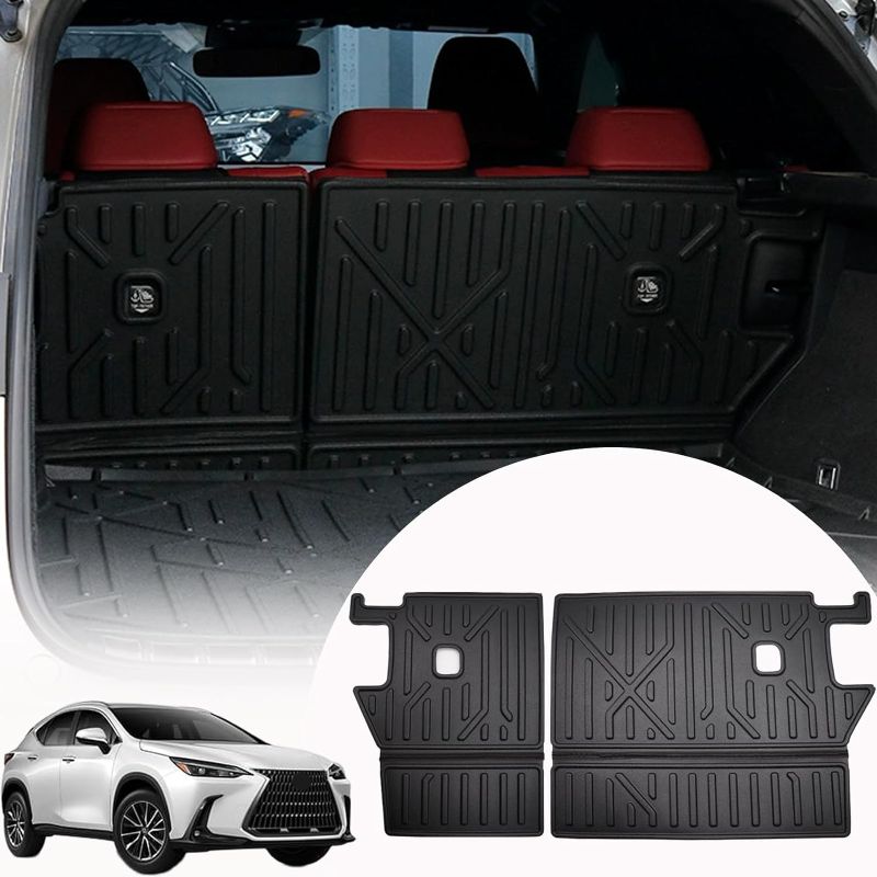 Photo 1 of ZQULOYO Rear Seat Back Cover Backrest Protector for Lexus NX NX 250/NX 350/NX 350h/NX 450h+ Accessories 2022-2023 with Hook&Loop All Weather Split Dog Liner Pet Mat Cargo Trunk Liner 2 PCS