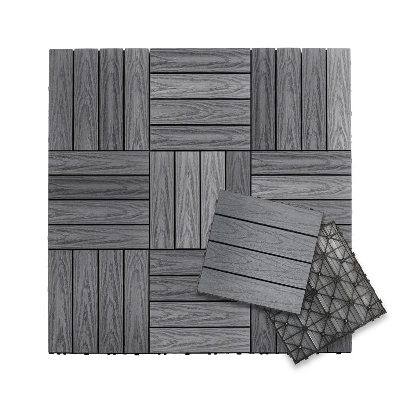 Photo 1 of 1 ft. x 1 ft. Quick Deck Outdoor Composite Deck Tile in Westminster Gray