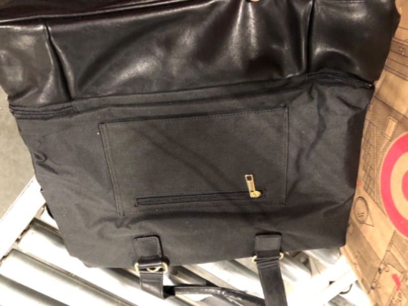 Photo 6 of  Weekender Bag for Travel, Business - Travel Weekender for Women & Men - Black & Gold