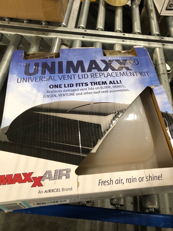 Photo 2 of Maxxair UNIMAXX Universal Replacement Vent Lid Kit 00-335001 -White, Damaged RV Lid Replacement, Easy Install