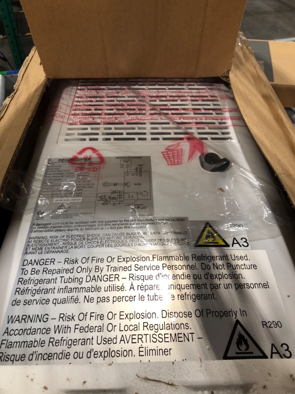 Photo 1 of 4500 Sq. Ft 50 Pint Dehumidifier for Basement, COLAZE Dehumidifiers with Drain Hose for Home Bedroom Bathroom Large Room, Auto Defrost & Full Water Alarm & 24H Timer with 1.59 Gallon Water Tank 4500 sqft