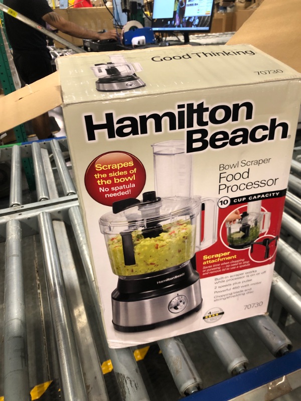 Photo 2 of Hamilton Beach 10-Cup Food Processor, with Bowl Scraper (70730)