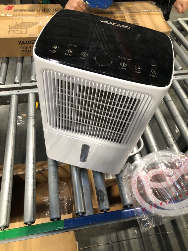 Photo 3 of 30 Pint Dehumidifiers for Home with Drain Hose, VEAGASO 2,500 Sq.Ft Dehumidifier for Basement, Large Room, Bathroom, Three Operation Modes, Intelligent Humidity Control, Dry Clothes, 24HR Timer