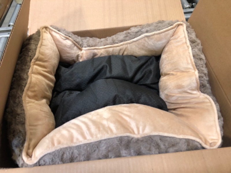 Photo 1 of Fluffy brown dog bed small