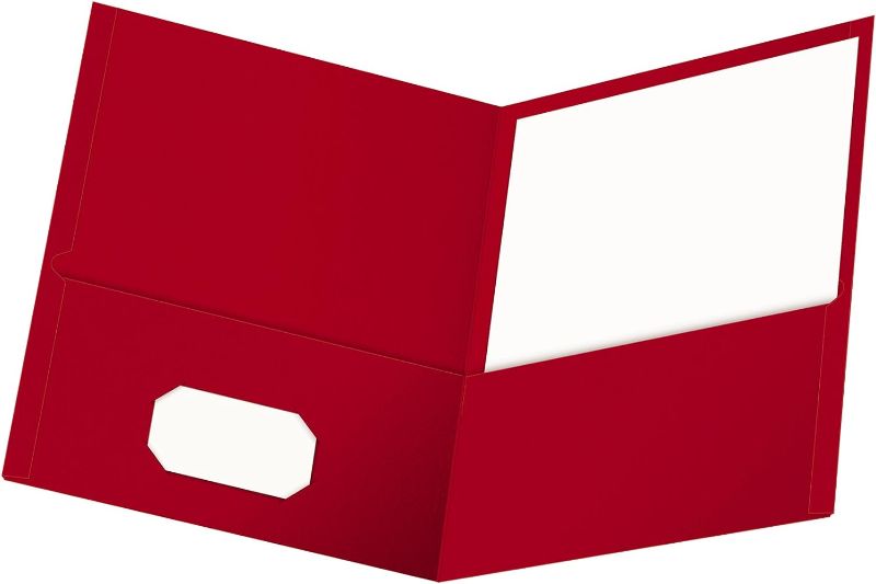 Photo 1 of 25 pcs oxford red folders