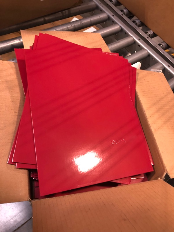 Photo 1 of 25 pcs oxford red folders