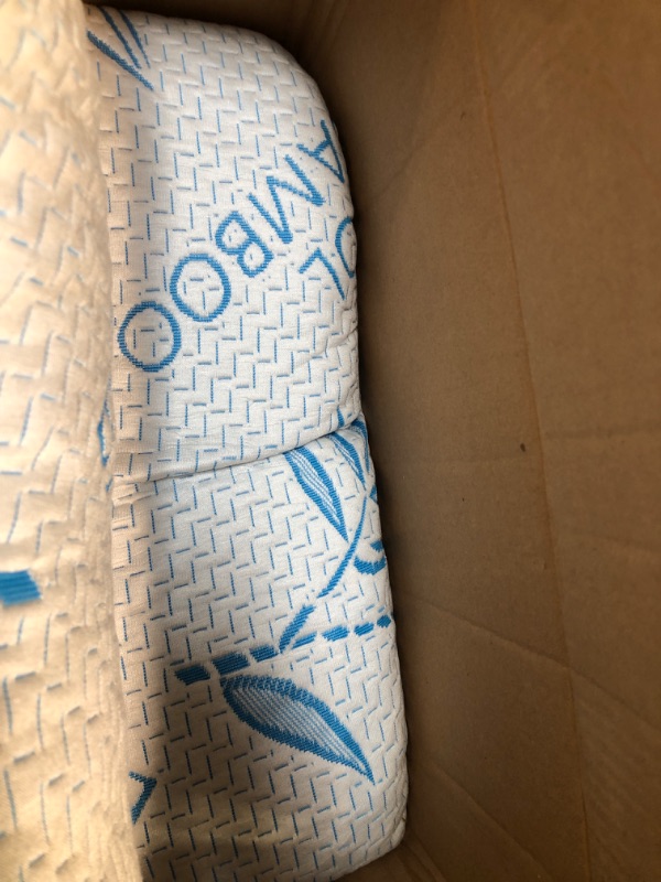 Photo 1 of 2 Pack King Bamboo Pillows for Sleeping, Shredded Memory Foam Adjustable Bamboo Bed Pillow with, Removable/Washable Bamboo Rayon Zipper Cover (King 2 Pack) King (Pack of 2)