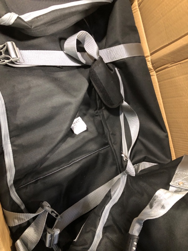 Photo 1 of Amazon Basics Ripstop Wheeled Duffel, 35" Black 35" Duffel