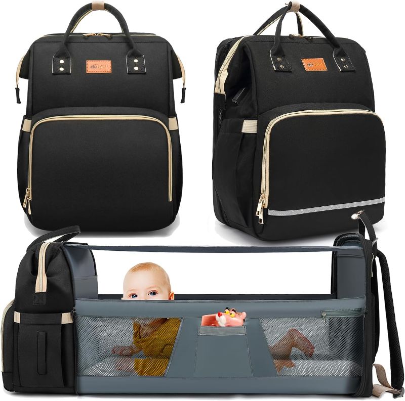 Photo 1 of Diaper Bag Backpack With Changing Station for Baby Boys Girl, Baby Registry Search Shower Gifts for Baby Stuff Newborn, Women Mom Large Travel Waterproof Diapers Bag with Stroller Straps
