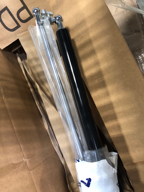 Photo 2 of 23 inch 100 lb Gas Prop Strut Shock 23" 445N/100LB Gas Spring Struts, 2Pcs Set with L-type Mounting Brackets for Heavy Duty RV Bed Murphy bed Large Garbage Box Floor Hatch Custom Window ARANA