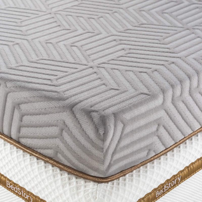 Photo 1 of BedStory 2 Inch Memory Foam Mattress Topper Full, Gel & Bamboo Charcoal Infused Bed Toppers, Foam Mattress Pad with Breathable Removable Cover