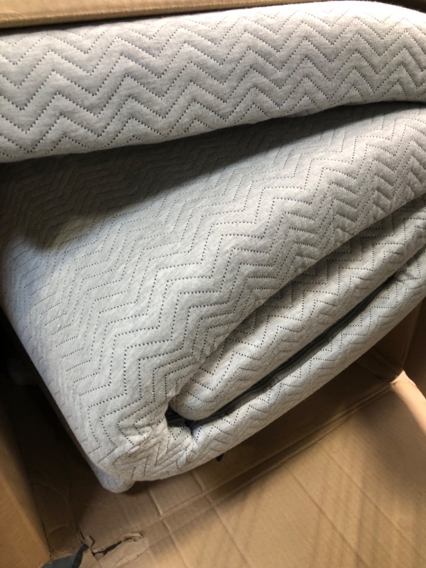 Photo 3 of BedStory 2 Inch Memory Foam Mattress Topper Full, Gel & Bamboo Charcoal Infused Bed Toppers, Foam Mattress Pad with Breathable Removable Cover