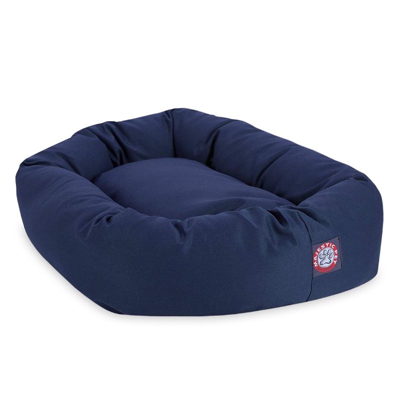 Photo 1 of 32 inch Blue Bagel Dog Bed By Majestic Pet Products Blue 32 in
