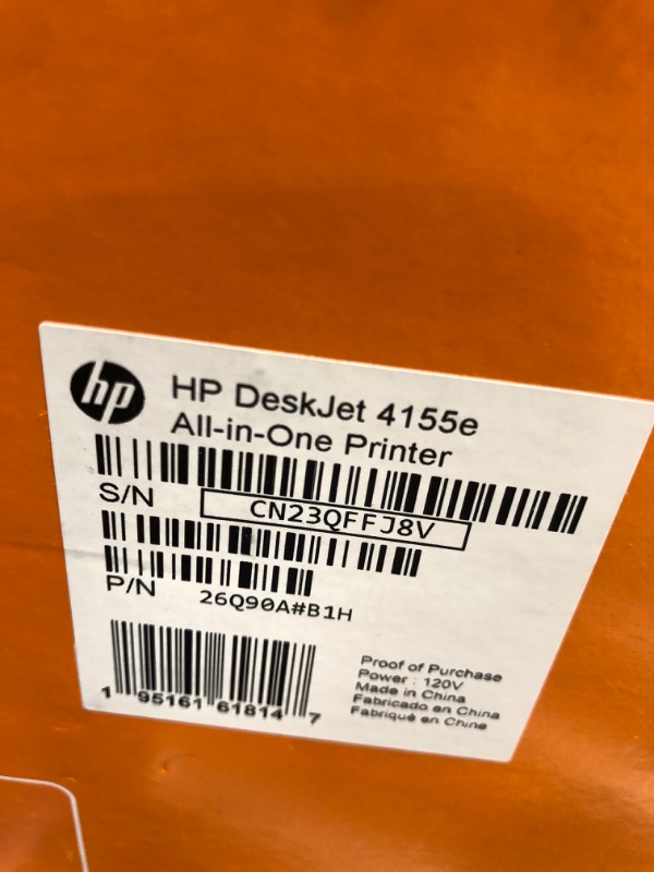 Photo 1 of HP DeskJet 4155e Wireless Color All-in-One Printer & 67XL Tri-Color High-Yield Ink Cartridge | 3YM58AN & 67XL Black High-Yield Ink Cartridge | 3YM57AN Printer + Tri-color Ink + Black Ink