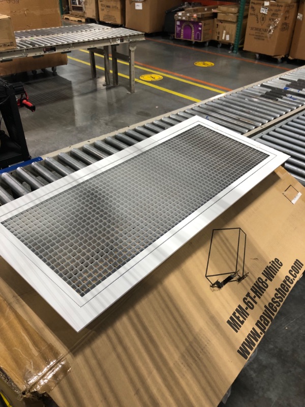 Photo 4 of 30x30 Cube Core Eggcrate Return Air Grille - Aluminum Rust Proof - HVAC Vent Duct Cover - White 