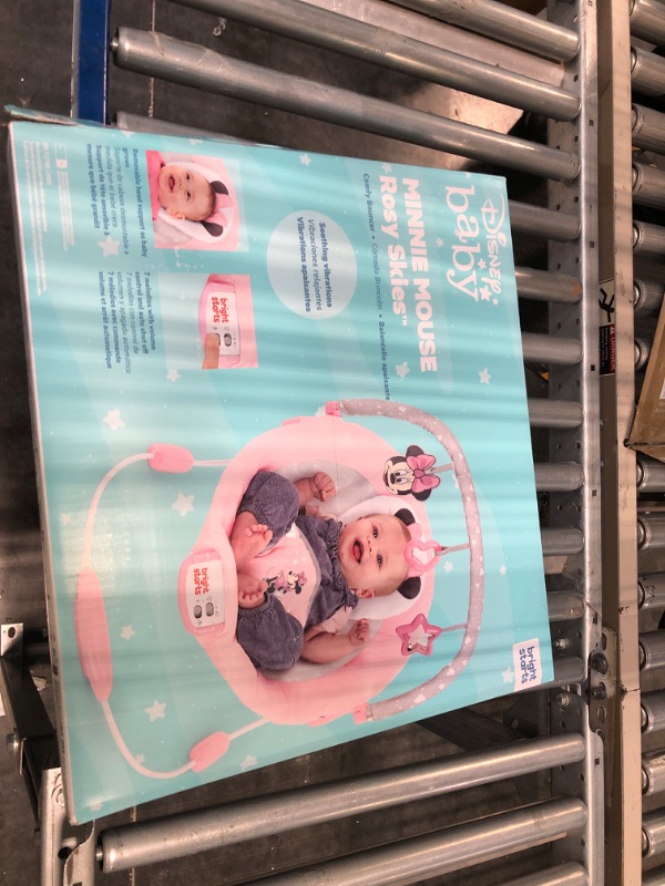 Photo 1 of Bright Starts Minnie Mouse Rosy Skies Cradling Baby Bouncer - Pink