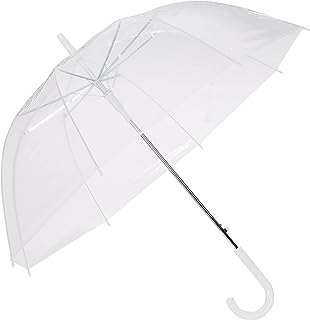 Photo 1 of Amazon Basics Clear Bubble Umbrella, Round, 34.5 inch