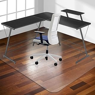 Photo 1 of Office Chair Mat for Hardwood Floor, 63"x51" Clear Office Home Floor Protector Mat