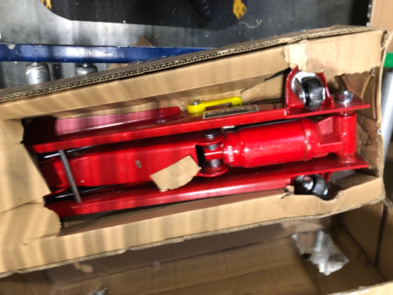 Photo 2 of BIG RED T825051 Torin Hydraulic Low Profile Trolley Service/Floor Jack with Single Piston Quick Lift Pump, 2.5 Ton (5,000 lb) Capacity, Red