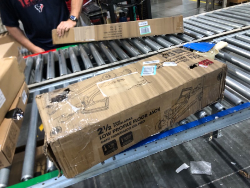 Photo 1 of BIG RED T825051 Torin Hydraulic Low Profile Trolley Service/Floor Jack with Single Piston Quick Lift Pump, 2.5 Ton (5,000 lb) Capacity, Red