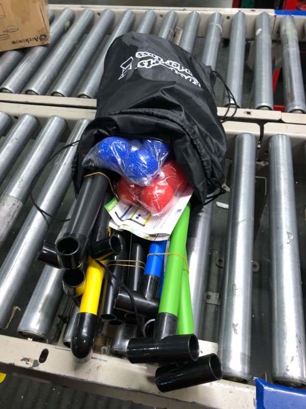 Photo 1 of GoSports Pro Grade Ladder Toss Indoor/Outdoor Game Set with 6 Soft Rubber Bolo Balls, Travel Carrying Case Classic Ladder Toss