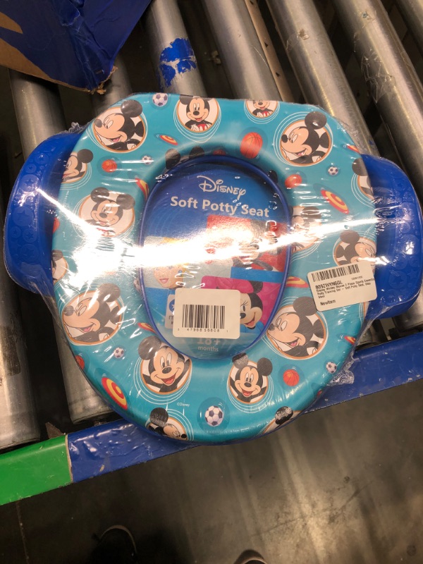 Photo 3 of Disney Mickey Mouse 1 Piece Sports Essential Potty Training Set - Soft Potty Seat,
NO STOOL INCLUDED. JUST THE SEAT.