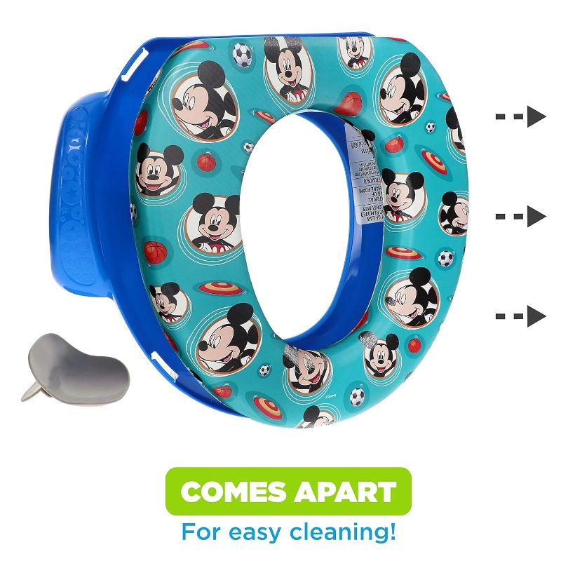 Photo 5 of Disney Mickey Mouse 1 Piece Sports Essential Potty Training Set - Soft Potty Seat,
NO STOOL INCLUDED. JUST THE SEAT.