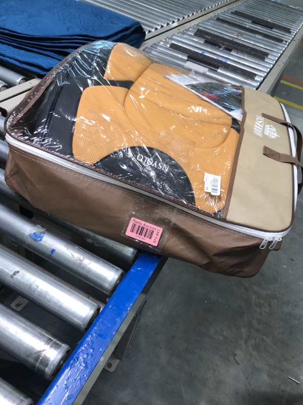 Photo 1 of NS YOLO Full Coverage Car Seat Covers Universal Fit for Cars SUVs Pick-up Trucks with Waterproof Leatherette in Automotive Vehicle Interior Accessories (Yellow, Front Pair) Yellow Front Pair