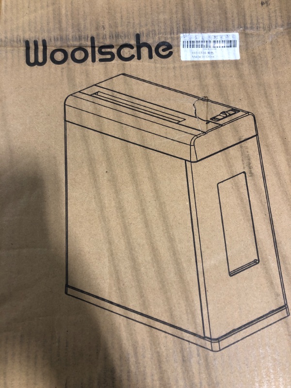 Photo 1 of Paper Shredder, 6-Sheet Micro Cut with 2.9 Gallons Bin, P-6 High Security Level, 5 Munites Non-Stop Working Time, Compact Design Pull Out Basket with Jam Proof System for Home Office Use Supper Micro P-6