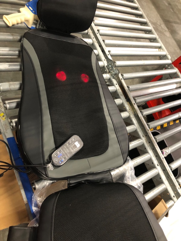 Photo 1 of cotsoco Shiatsu Massage Cushion with Heat, Full Back Massager with Vibration,Deep Kneading Rolling Massage Chair Pad for Waist,Hips,Muscle Pain Relief,Use at Home/Office