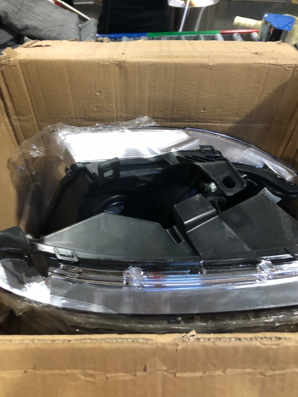 Photo 3 of PIT66 Headlights, Compatible with 2007-2014 Chevy Tahoe Suburban/2007-2013 Chevy Avalanche Corner HeadLamp, Clear Lens Chrome Housing Clear Reflector Clear Lens Chrome Housing Clear Reflector Basic Style