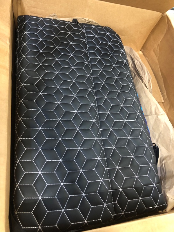 Photo 3 of ABE Non-Inflatable Car Mattress,Double-Sided Folding Car Bed Mattress SUV,Portable SUV Mattress, Car Camping Mattress Back Seat,Car Travel Camping Mattress for Sleeping(Dinosaur World) Blue