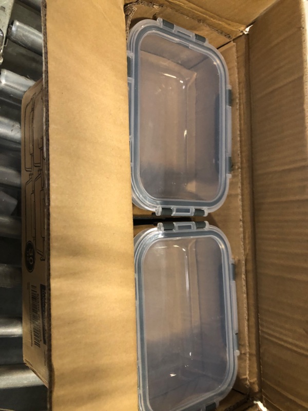 Photo 3 of [8-Pack,30 oz]Glass Meal Prep Containers,Glass Food Storage Containers,Airtight Glass lunch Containers with Lids - BPA-Free Microwave, Oven, Freezer and Dishwasher Gray