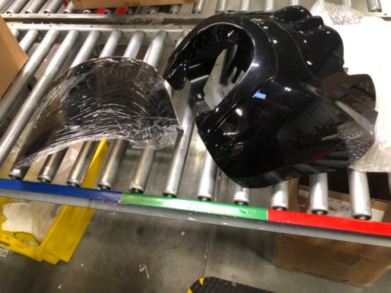 Photo 1 of Matte Black Front Headlight Fairing Cover with Black windshield windscreen Club Style Kit Fit for Harley-Davidson Super Glide T-Sport FXDXT, FXR for Dyna