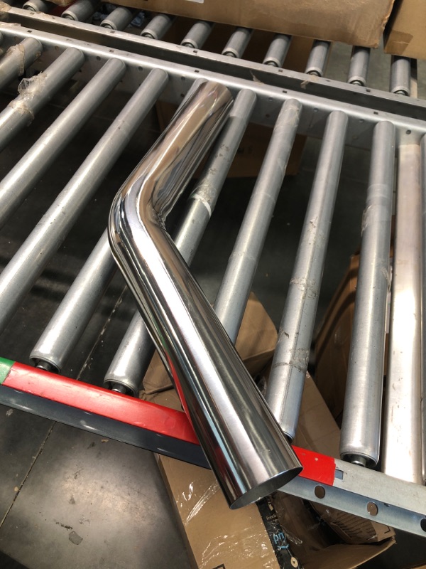 Photo 3 of 2.5" OD Stainless Steel Pipe Mandrel Bend, 45 Degree 2FT Length, T304 Stainless Steel Pipe Tubing Tube Piping Universal