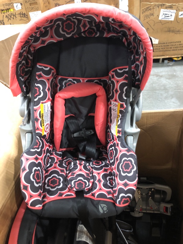 Photo 3 of Baby Trend Nexton Travel System, Coral Floral Coral Floral Nexton Travel System