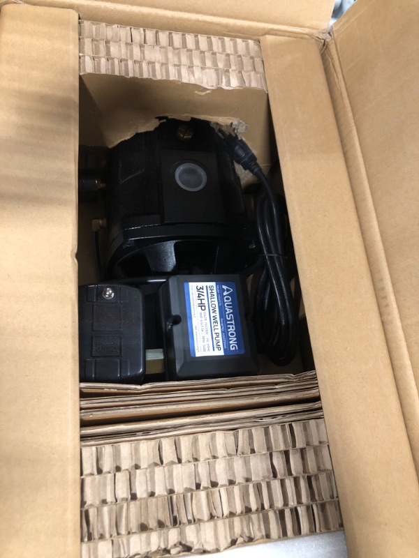 Photo 1 of Acquaer 1HP Shallow/Deep Well Jet Pump, Cast Iron Convertible Pump with Ejector Kit, Well Depth Up to 25ft or 90ft, 115V/230V Dual Voltage, Automatic Pressure Switch